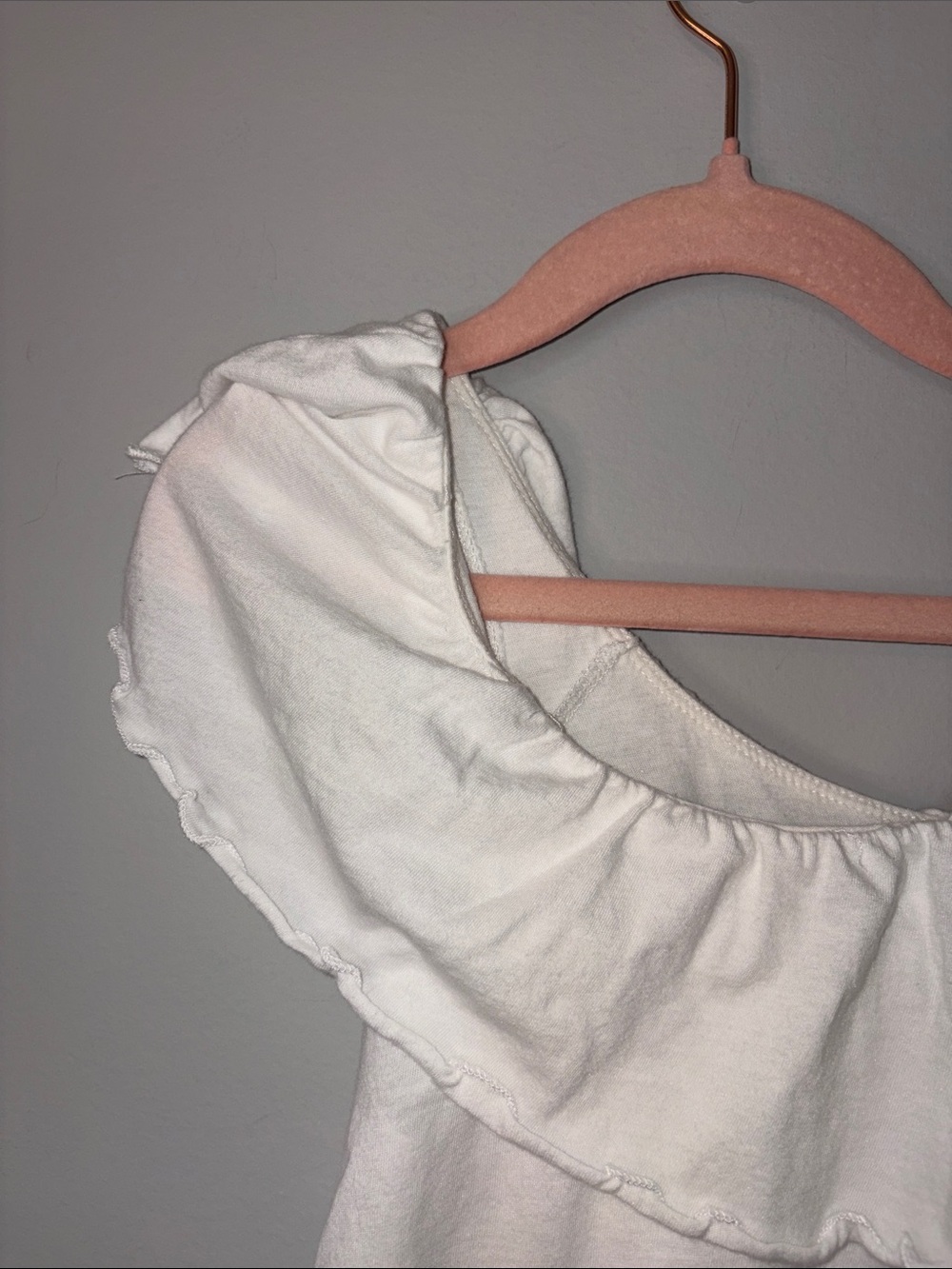 abercrombie kids White Lace-Hem Blouse XS - Picture 3 of 5